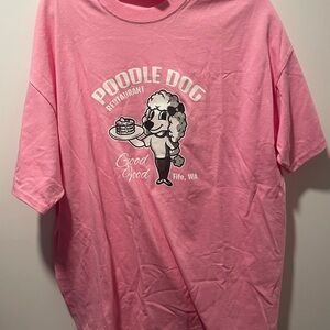 Pink Poodle Dog Graphic T-Shirt 👀BUNDLE😍SAVE🥳